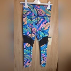 Victoria's Secret PINK Ultimate Tropical Athletic Pocket Leggings Size Small